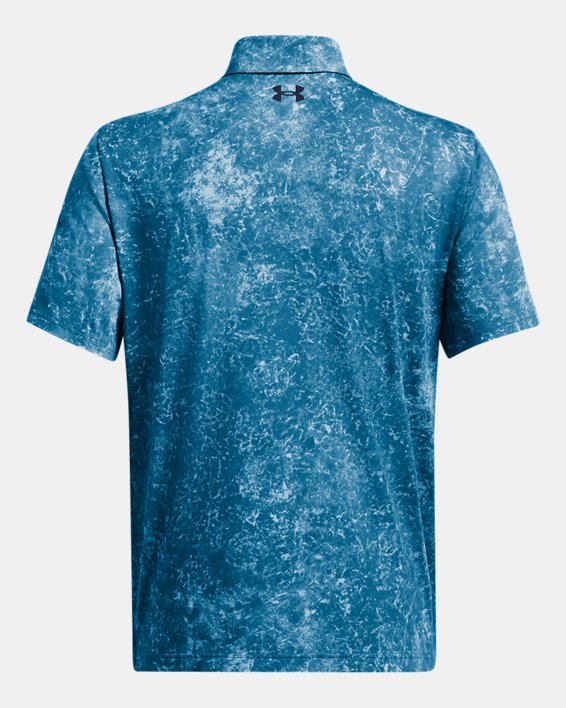 Men's UA Playoff 3.0 Printed Polo in Blue image number 3